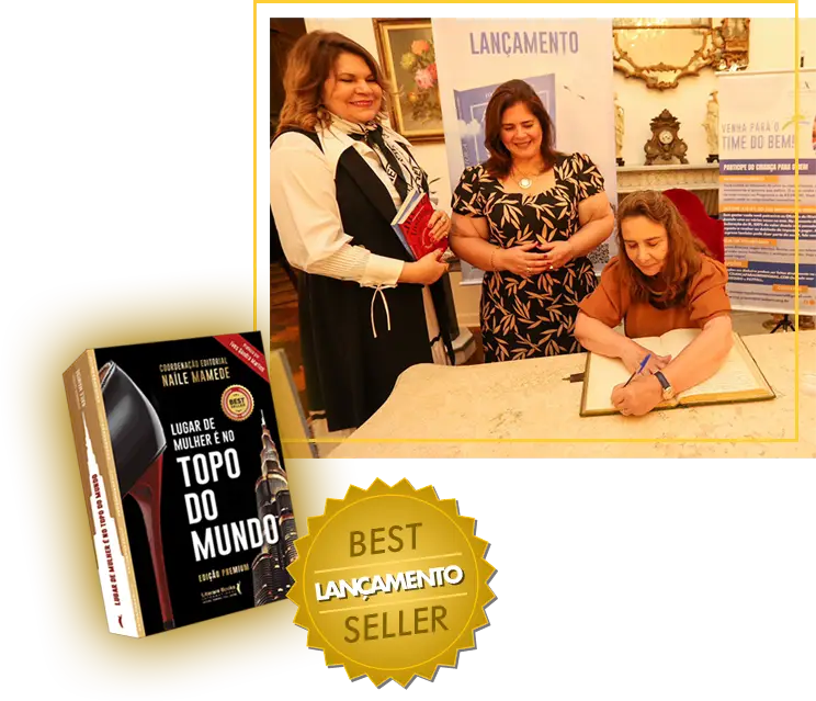 Lançamento do Livro lugar de mulher e no topo do mundo